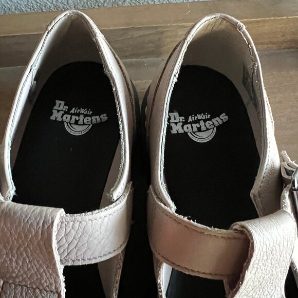 DR. MARTENS Bethan T-Bar Leather Platform Shoes NEW Sz 11 - Picture 6 of 8